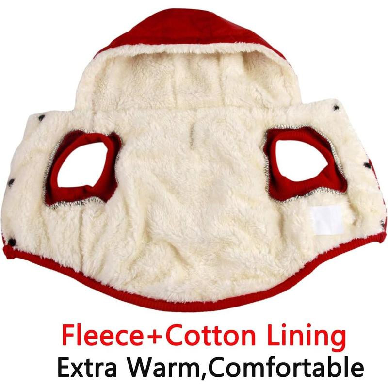 Fleece Lining Extra Warm Dog Hoodie 