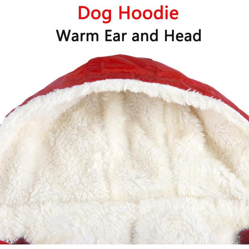 Fleece Lining Extra Warm Dog Hoodie 